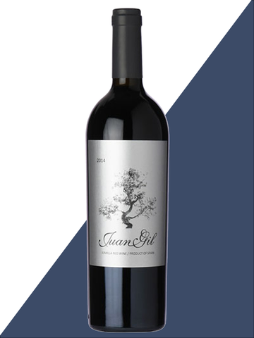 Bottle shot of Juan Gil Monastrell aka Mourvedre - red wine from Spain